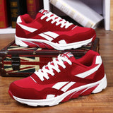 Big size trendy comfortable mesh fashion lace-up sneakers