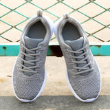 Big size trendy comfortable mesh fashion lace-up sneakers