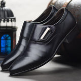 Luxury brand pointed toe formal men shoes