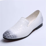 Men's Shoes- Luxury Weave Slip On Men's Dress Casual Shoes