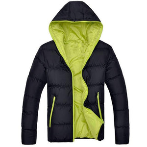 Casual Hooded Thick Padded Men Coats