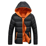 Casual Hooded Thick Padded Men Coats