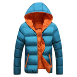 Casual Hooded Thick Padded Men Coats