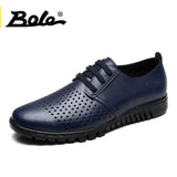 Plus Size Microfiber Leather Summer Breathable Men Flat Shoes