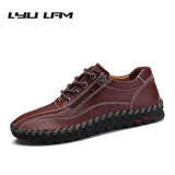 Fashion Breathable Genuine Leather Men Shoes