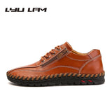 Fashion Breathable Genuine Leather Men Shoes