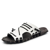 Leather Summer Men Breathable Plus Size Crocodile Casual Slipper Beach Sandals