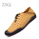 Leisure Style Male Summer Shoes Soft Leather shoe For Men