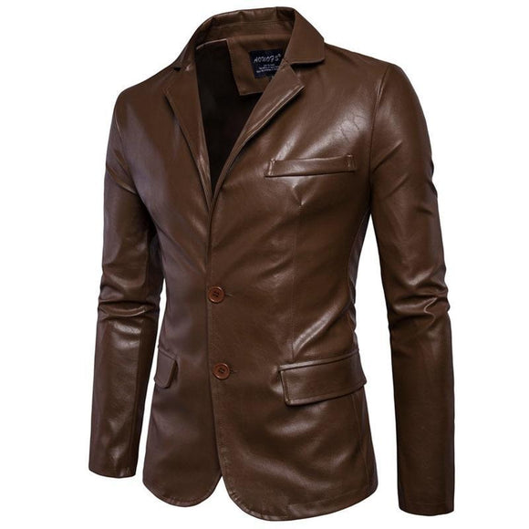 Fashion Motorcycle Business Men's Leather Jackets