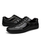 Fashion Big Size Genuine Leather Men Casual Shoes