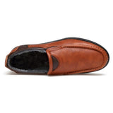 Fashion Plus Size Genuine Leather Slip On Men Loafers