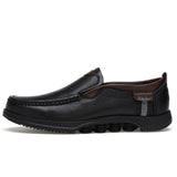 Fashion Plus Size Genuine Leather Slip On Men Loafers