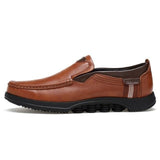 Fashion Plus Size Genuine Leather Slip On Men Loafers