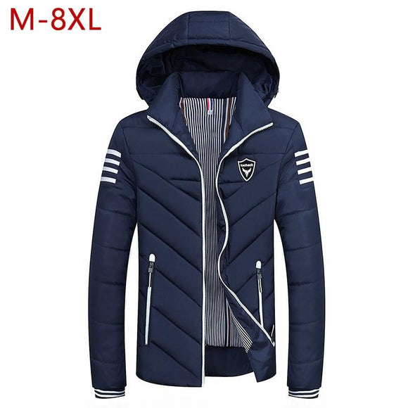 Detachable Warm Cotton-Padded Thick Men Coats