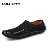 Faux Suede Classics Loafers Men Casual Driving Shoes