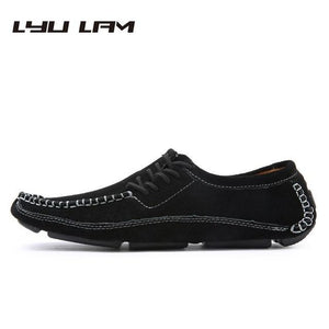 Faux Suede Classics Loafers Men Casual Driving Shoes