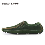 Faux Suede Classics Loafers Men Casual Driving Shoes