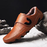 Fashion Genuine Leather Men Casual Shoes Loafers