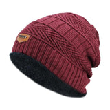 Fashion Soft Knitted Thick Warm Cotton Skullies Beanie