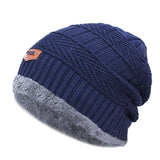 Fashion Soft Knitted Thick Warm Cotton Skullies Beanie