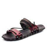 Fashion Genuine Leather Beach Summer Men's Slippers