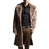 Vintage Winter Long Casual Slim fit Men Coats