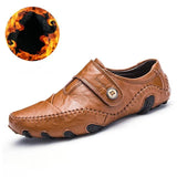 British Style Moccasins Genuine Leather Men's Casual Shoes