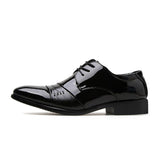 Leather Men Dress Shoes Soft Comfortable Man Formal Wedding Shoes Handmade Brogue Moccasin