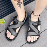 Men Sandals Breathable Mesh Outdoor Man Flat Beach Casual Sneakers Male Fashion