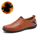 Breathable Keep Warm Slip on Moccasins Men Casual Shoes