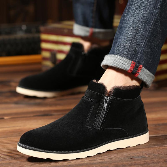 Men Shoes Comfortable Ankle Boots Male Fashion Anti-skid Sneakers