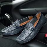 Fashion Big Size Genuine Leather Men's Loafers Casual Shoes