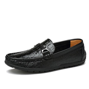 Fashion Big Size Genuine Leather Men's Loafers Casual Shoes