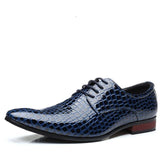 Fashion Leather Lace Up Pointed Toe Men's Dress Shoes