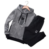 Men's Sporting Suit Set Spring Autumn Fashion (Sweatshirt+Pant Sportswear) 2 Piece Set Joggers Tracksuit