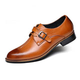 Retro Leather Brogue Business Formal Wedding Men Dress Shoes