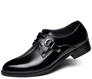 Retro Leather Brogue Business Formal Wedding Men Dress Shoes