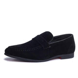 Retro Slip-On Breathable Suede Leather Anti-skid Men's Casual Shoes