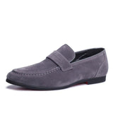 Retro Slip-On Breathable Suede Leather Anti-skid Men's Casual Shoes