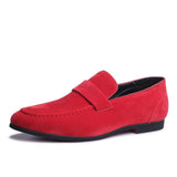 Retro Slip-On Breathable Suede Leather Anti-skid Men's Casual Shoes