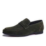Retro Slip-On Breathable Suede Leather Anti-skid Men's Casual Shoes