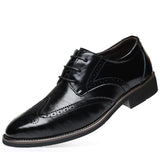 Soft Classic Bullock Leather Men Dress Shoes