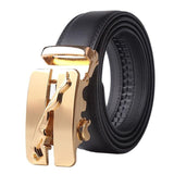 Fashion Automatic Buckle Cowhide Leather Men Belt