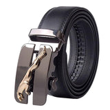 Fashion Automatic Buckle Cowhide Leather Men Belt