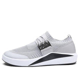 Breathable Woven Mesh Elasticity Super Light Men Casual Shoes Sneakers