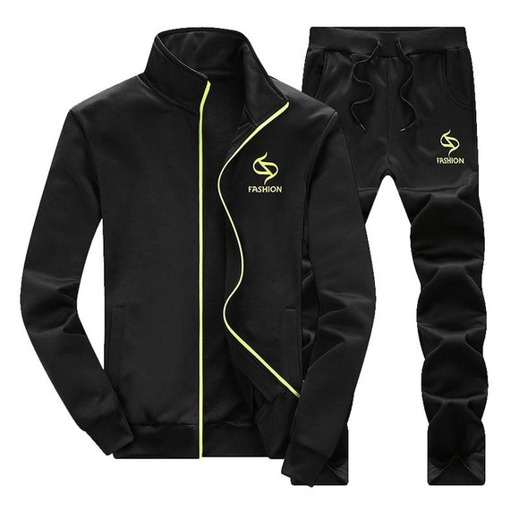 Fashion Men's Tracksuit- Sports Casual Slim Fit Sportswear Sets