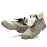 Fashion Canvas Warm Fur Men Casual Boots