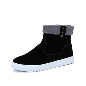 Fashion Comfortable Casual Plush Men Ankle Boots