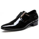 Fashion Patent Leather Business Casual Men's Dress Shoes