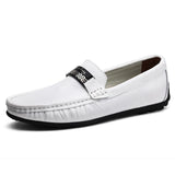 Fashion Genuine Leather Slip On Moccasins Men's Loafers